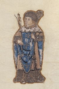 Saint Louis, figure d'orfroi, Pontoise, église Notre-Dame © EPHE - PSL (A. Okecki)