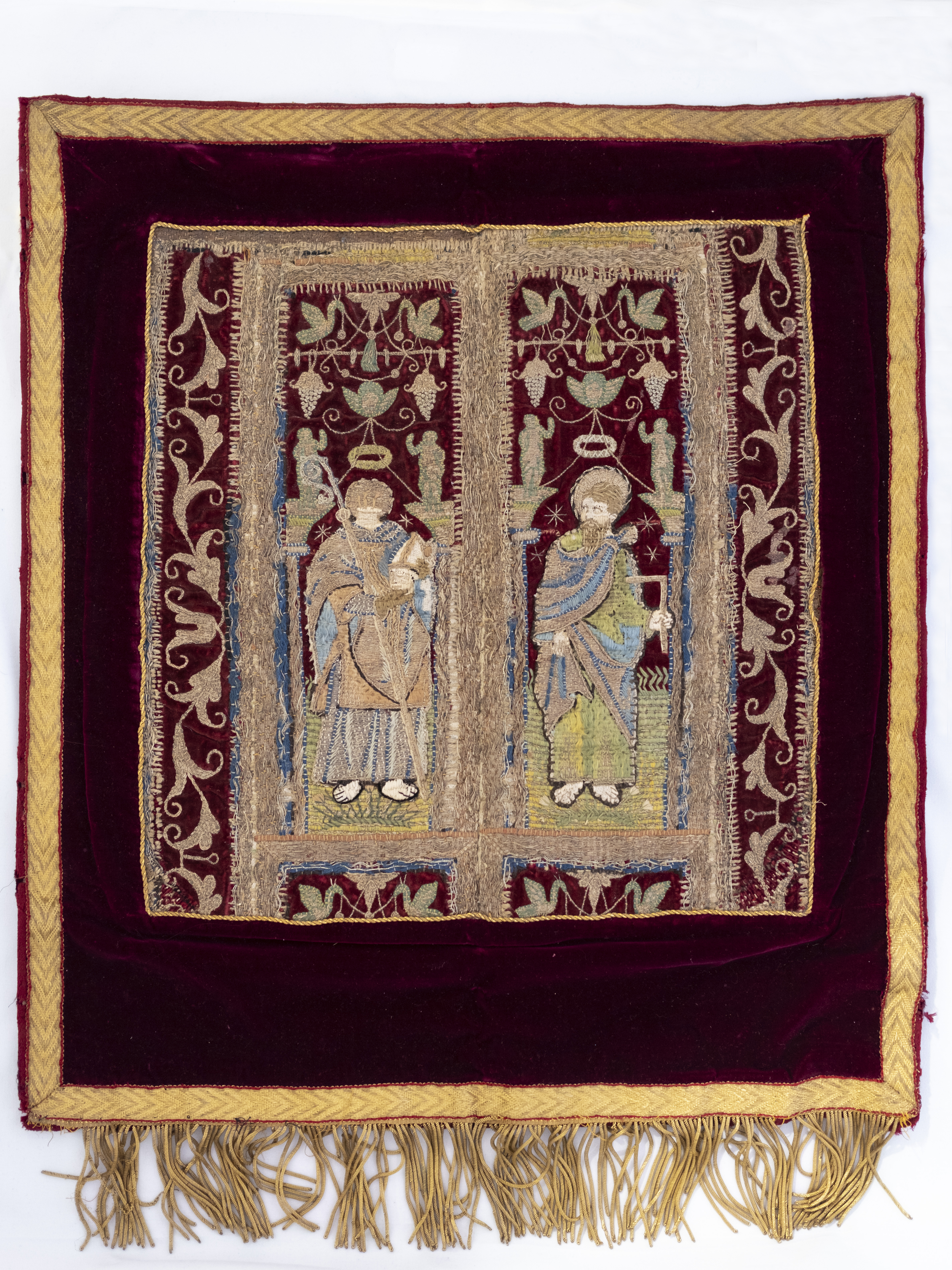 Fragments d'orfroi, Terminiers, église Saint-Liphard © EPHE - PSL (A. Okecki)